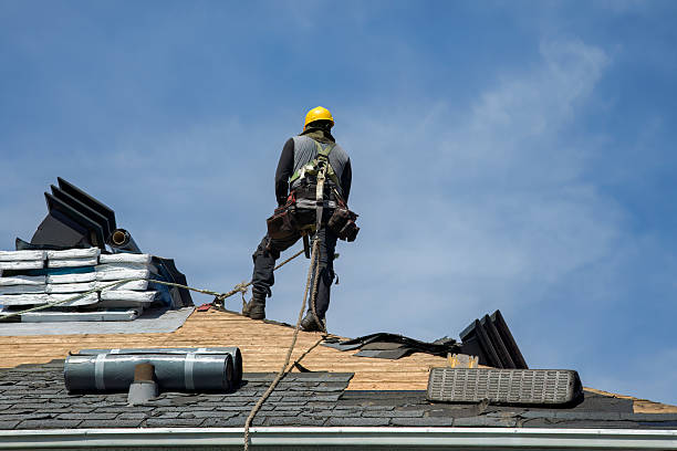 Professional Gutter Installation technician working in Eldora, IA